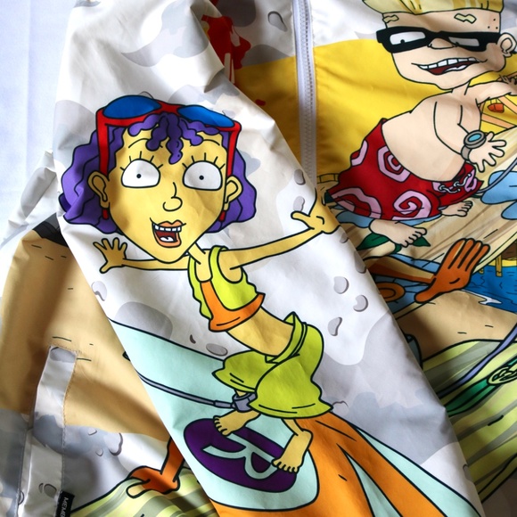 Nickelodeon x Members Only Rocket Power Windbreaker Jacket 1/4 Zip Mens Small - Picture 4 of 11